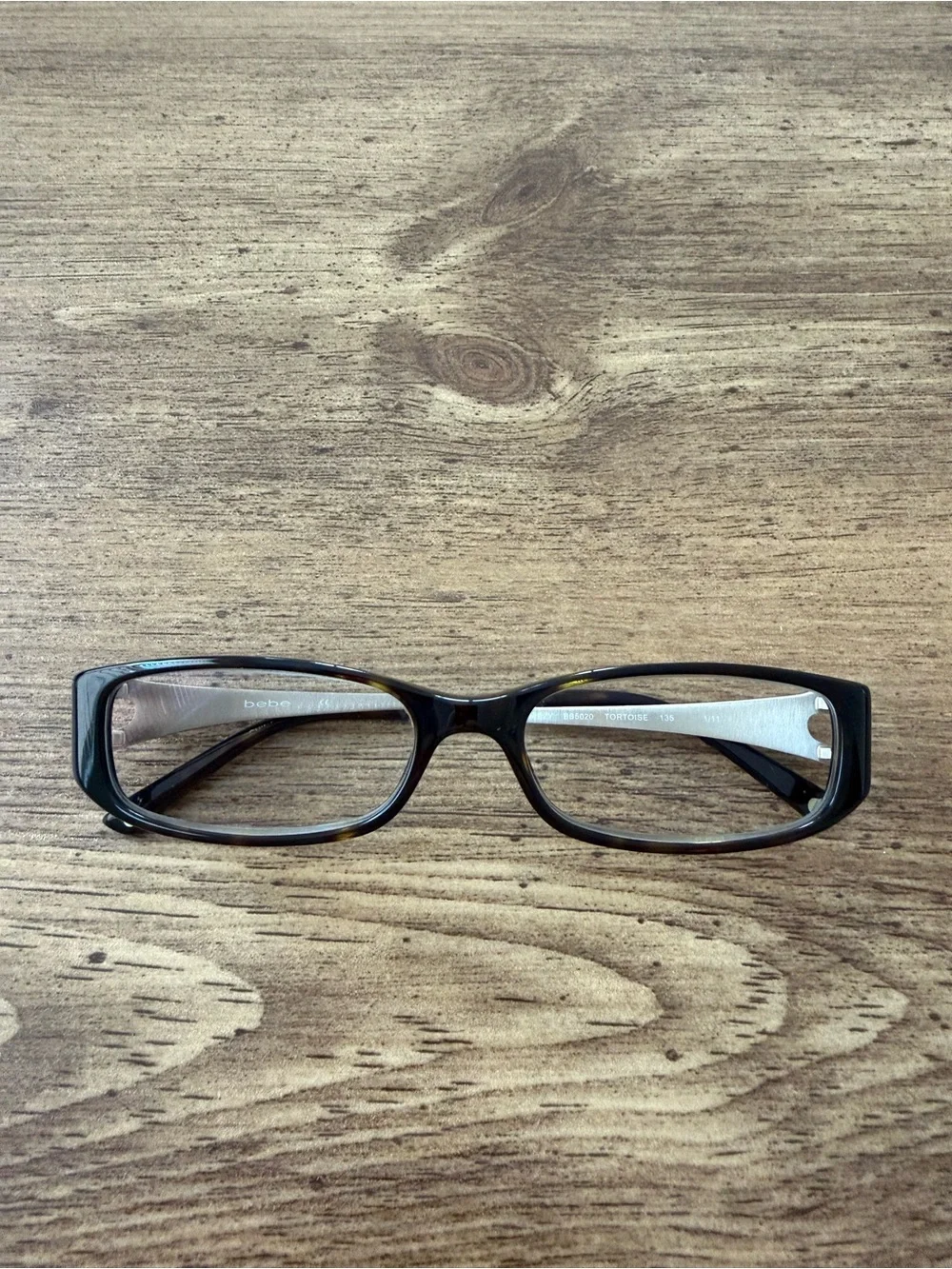 Bebe Women’s Breezy BB5020 Eyeglass Frames Tortoise 52-16-135 Heart Gem Accent